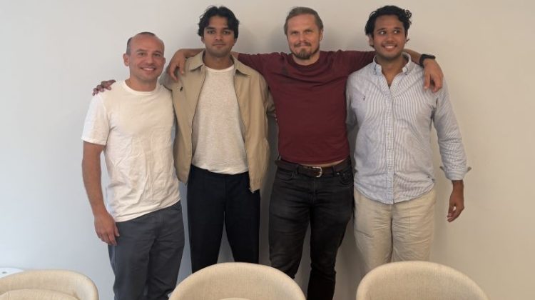 Shah and First 3 Employees Onsite_